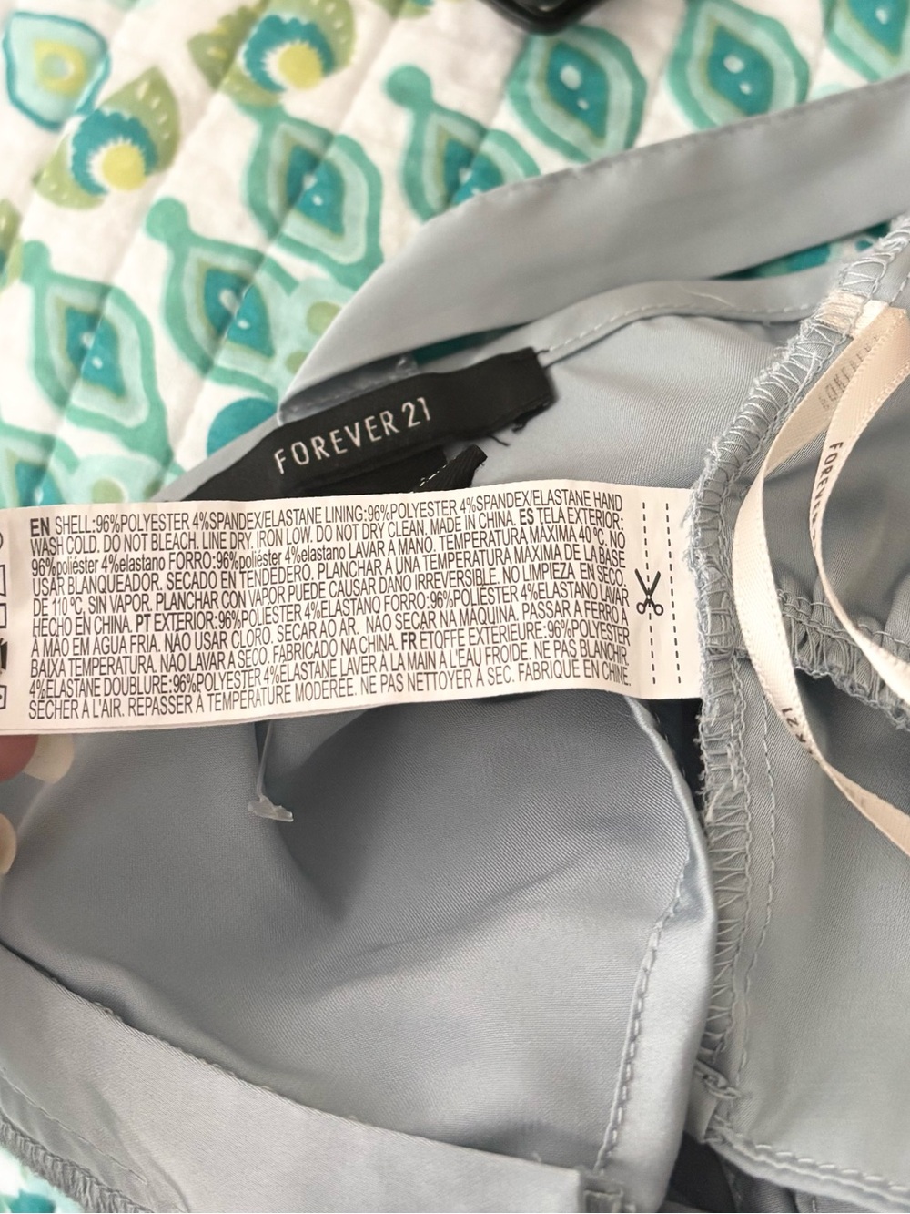5/$15 🩷 Forever 21 Corset Style Pale Blue Women's Top - Picture 8 of 8